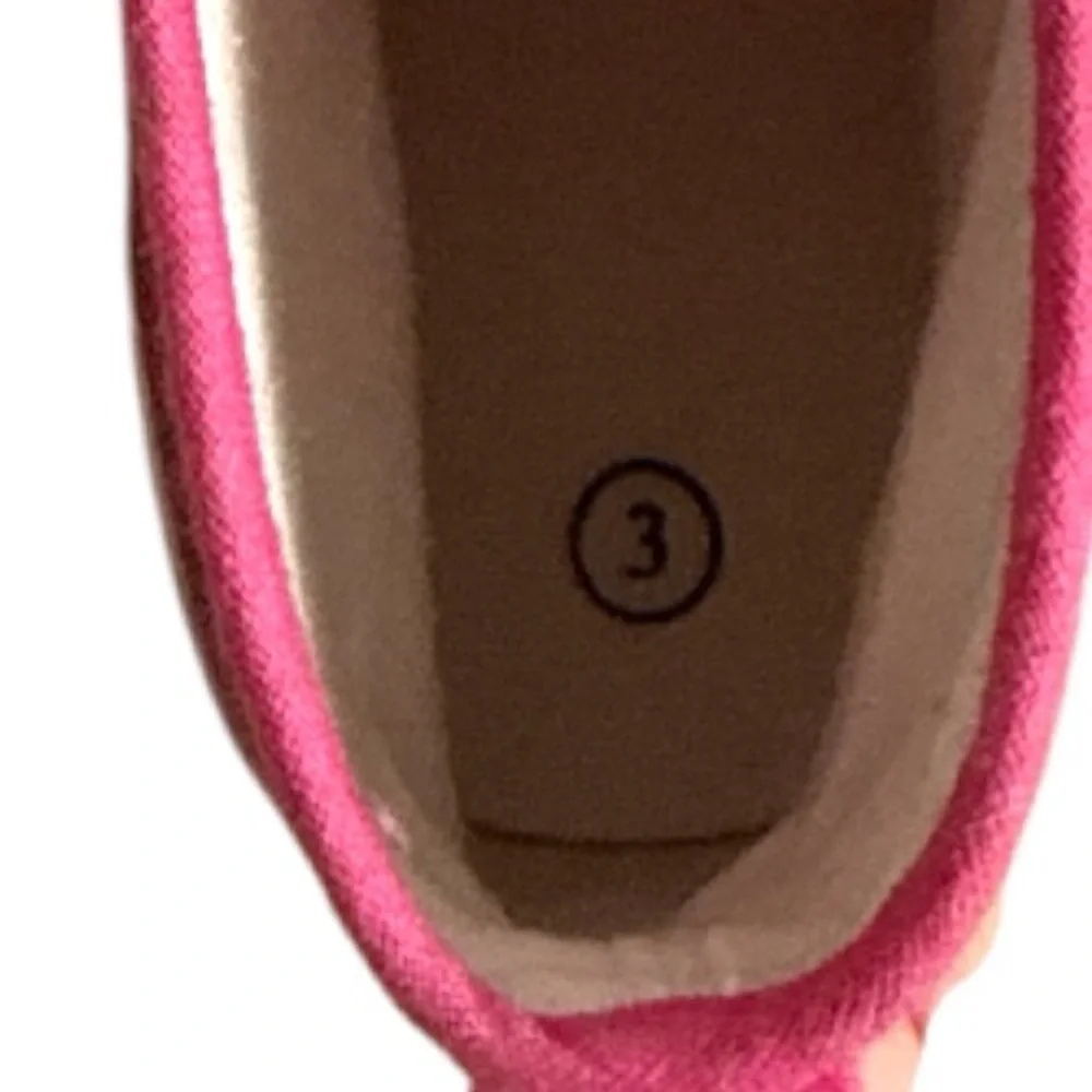 Kids Adorable Fashion Pink Glitter High Top Casual Canvas Sneakers. Size 3